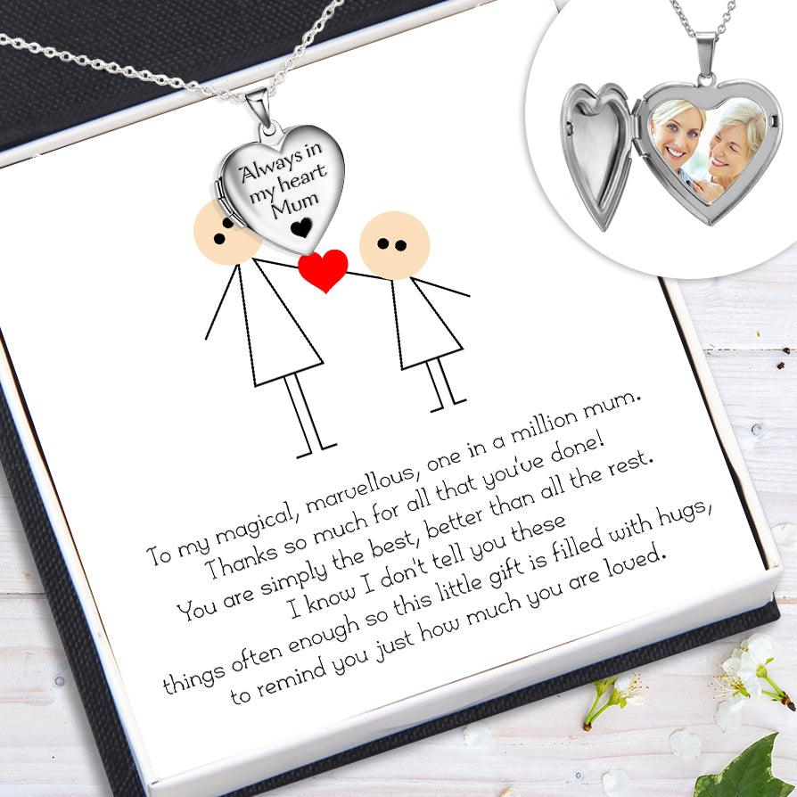 heart locket necklace family to my mum you are simply the best augnzm19007 gifts holder 1