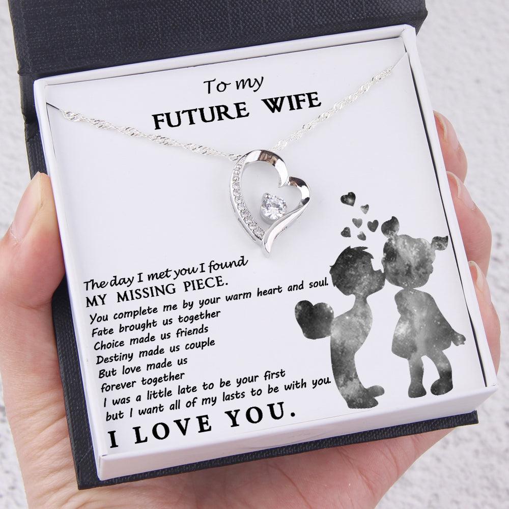 Heart Necklace - To My Future Wife - Love Made Us Forever Together - Augnr25001 - Gifts Holder