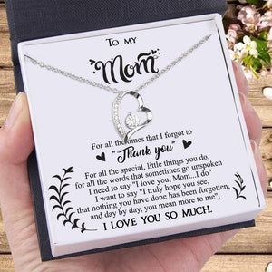 Heart Necklace - To My Mom - For All The Times That For Got To "Thank You" - Augnr19001 - Gifts Holder