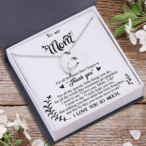 Heart Necklace - To My Mom - For All The Times That For Got To "Thank You" - Augnr19001 - Gifts Holder