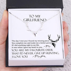 Hunter Necklace - To My Girlfriend - You Are My Favourite Deer - Augnt13001 - Gifts Holder