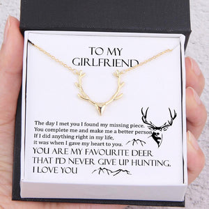 Hunter Necklace - To My Girlfriend - You Are My Favourite Deer - Augnt13001 - Gifts Holder