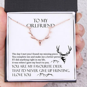 Hunter Necklace - To My Girlfriend - You Are My Favourite Deer - Augnt13001 - Gifts Holder