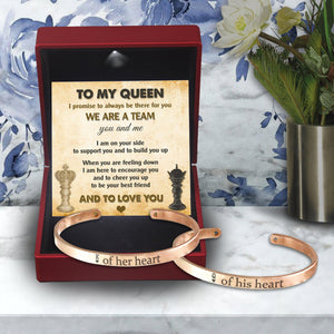 King & Queen Couple Bracelets - Skull - To My Queen - I Promise To Always Be There For You - Augbt13011 - Gifts Holder