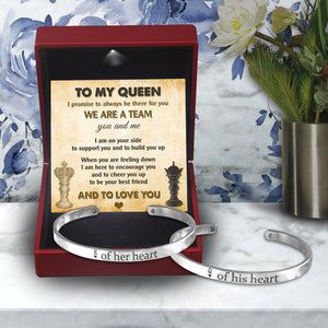 King & Queen Couple Bracelets - Skull - To My Queen - I Promise To Always Be There For You - Augbt13011 - Gifts Holder