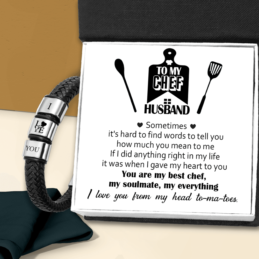 Leather Bracelet - Cooking - To My Chef Husband - You Are My Best Chef - Augbzl14016 - Gifts Holder