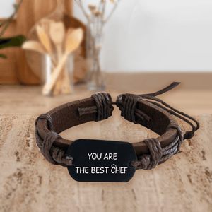 Leather Cord Bracelet - Cooking - To My Husband - I Belong To You - Augbr14002 - Gifts Holder