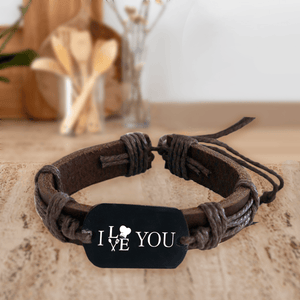 Leather Cord Bracelet - Cooking - To My King Of The Kitchen - I Love You - Augbr14006 - Gifts Holder