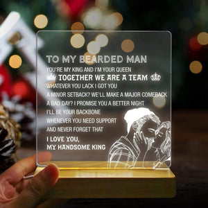 Led Light - To My Bearded Man - Together We Are A Team - Ausjg26001