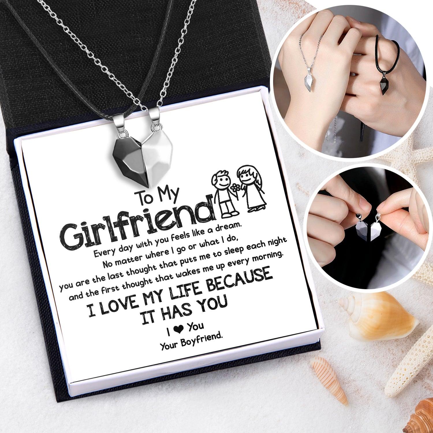 Magnetic Love Necklaces - Family - To My Girlfriend - I Love You - Augnni13010 - Gifts Holder