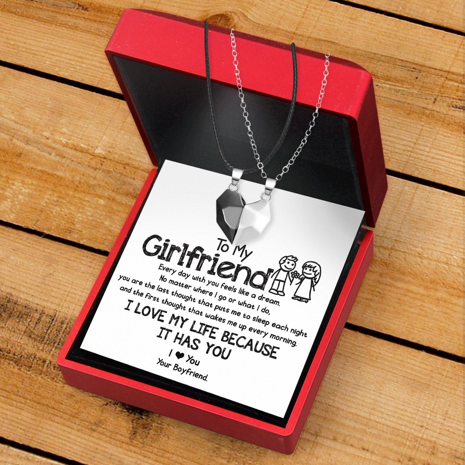 Magnetic Love Necklaces - Family - To My Girlfriend - I Love You