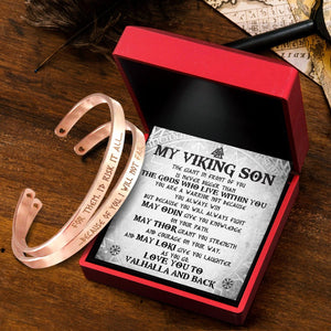 Mom & Son Bracelets - Viking - My Viking Son - Love You To Valhalla And Back - Augbt16003 - Gifts Holder