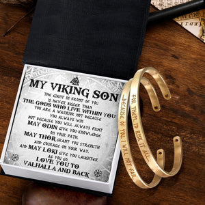 Mom & Son Bracelets - Viking - My Viking Son - Love You To Valhalla And Back - Augbt16003 - Gifts Holder