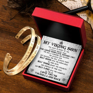Mom & Son Bracelets - Viking - My Viking Son - Love You To Valhalla And Back - Augbt16003 - Gifts Holder