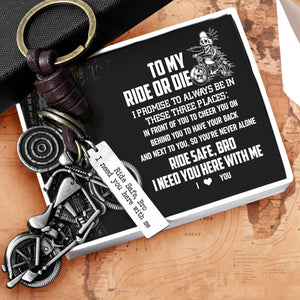 Motorcycle Keychain - Biker - To My Friend - I Love You - Augkx33002 - Gifts Holder