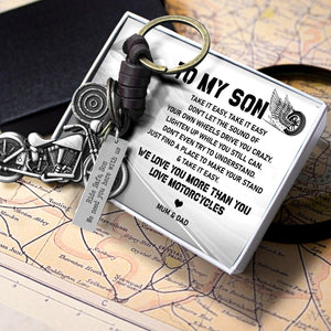 Motorcycle Keychain - Biker - To My Son - We Love You More Than You Love Motorcycles - Augkx16003 - Gifts Holder