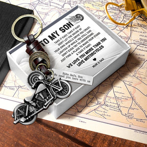 Motorcycle Keychain - Biker - To My Son - We Love You More Than You Love Motorcycles - Augkx16003 - Gifts Holder