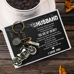 Motorcycle Keychain - To My Husband - You Are My Infinity - Augkx14002 - Gifts Holder