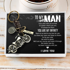 Motorcycle Keychain - To My Man - You Are My Infinity - Augkx26002 - Gifts Holder