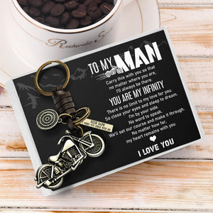 Motorcycle Keychain - To My Man - You Are My Infinity - Augkx26002 - Gifts Holder