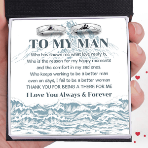 Mountain Sea Couple Promise Ring - Adjustable Size Ring - Family - To My Man - I Love You Always & Forever - Augrlj26008 - Gifts Holder