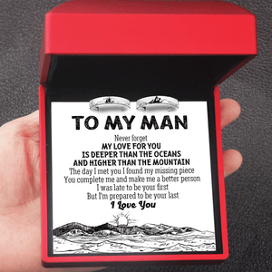 Mountain Sea Couple Promise Ring - Family - To My Man - You Complete Me And Make Me A Better Person - Augrlj26012 - Gifts Holder