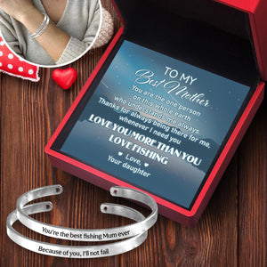 Mum & Daughter Bracelets - Fishing - To My Mum - Love You More Than You Love Fishing - Augbt19011 - Gifts Holder