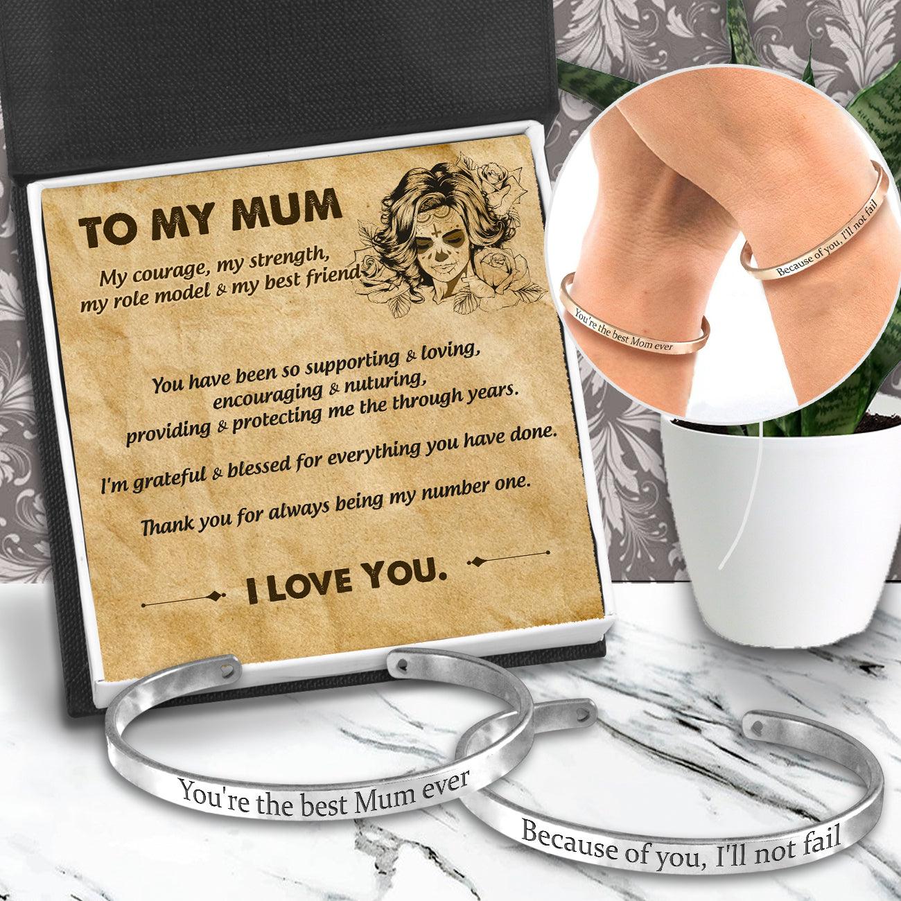Mum & Daughter Bracelets - Skull - To My Mum - I Love You - Augbt19010 - Gifts Holder