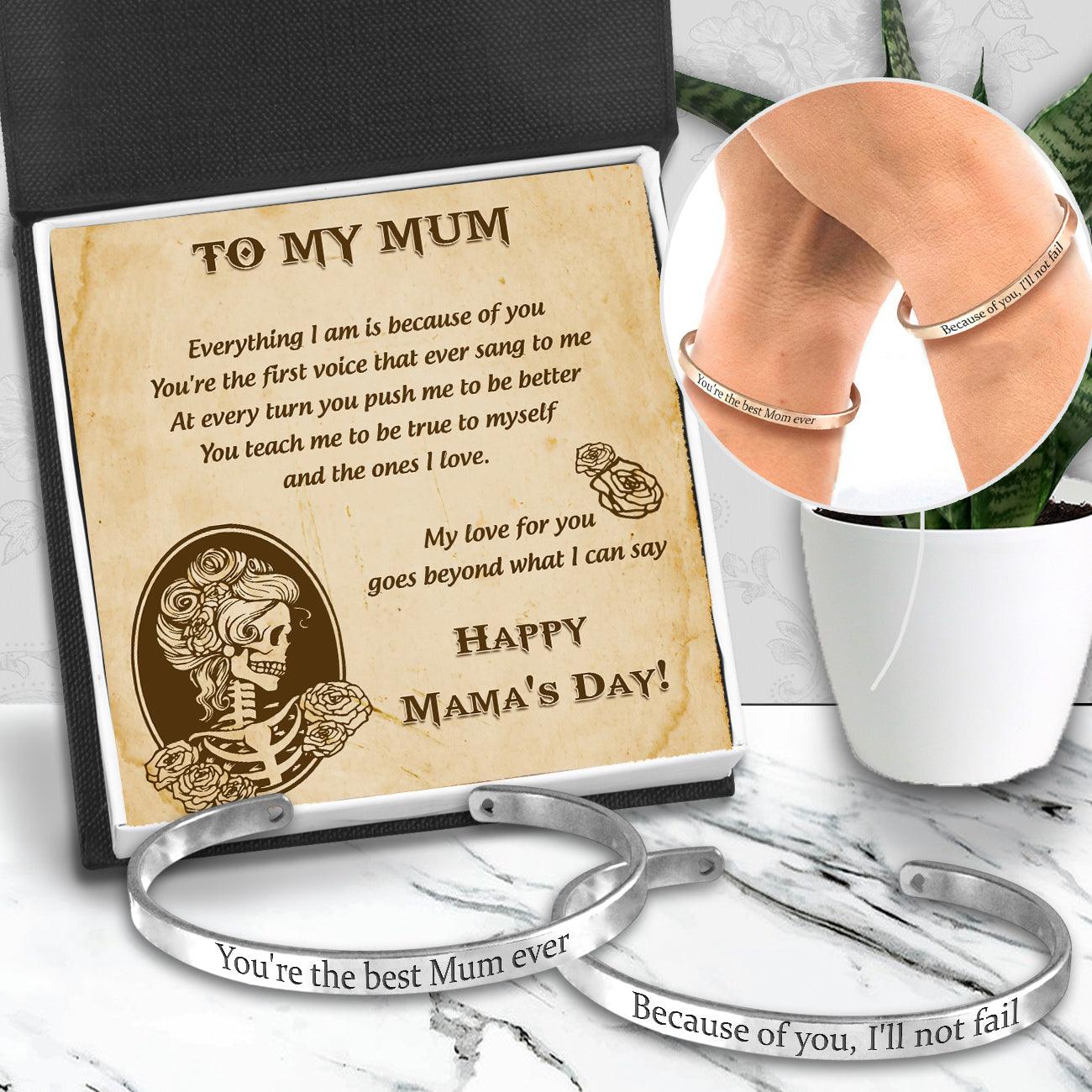 Mum & Daughter Bracelets - Skull - To My Mum - My Love For You Goes Beyond What I Can Say - Augbt19009 - Gifts Holder