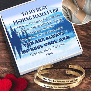 Mum & Son Bracelets - Fishing - To My Mum - I Love You More Than Fish Love Water - Augbt19012 - Gifts Holder