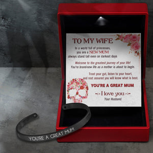 Mum Bracelet - Skull - To A New Mum - I Love You - Augbzf15001 - Gifts Holder