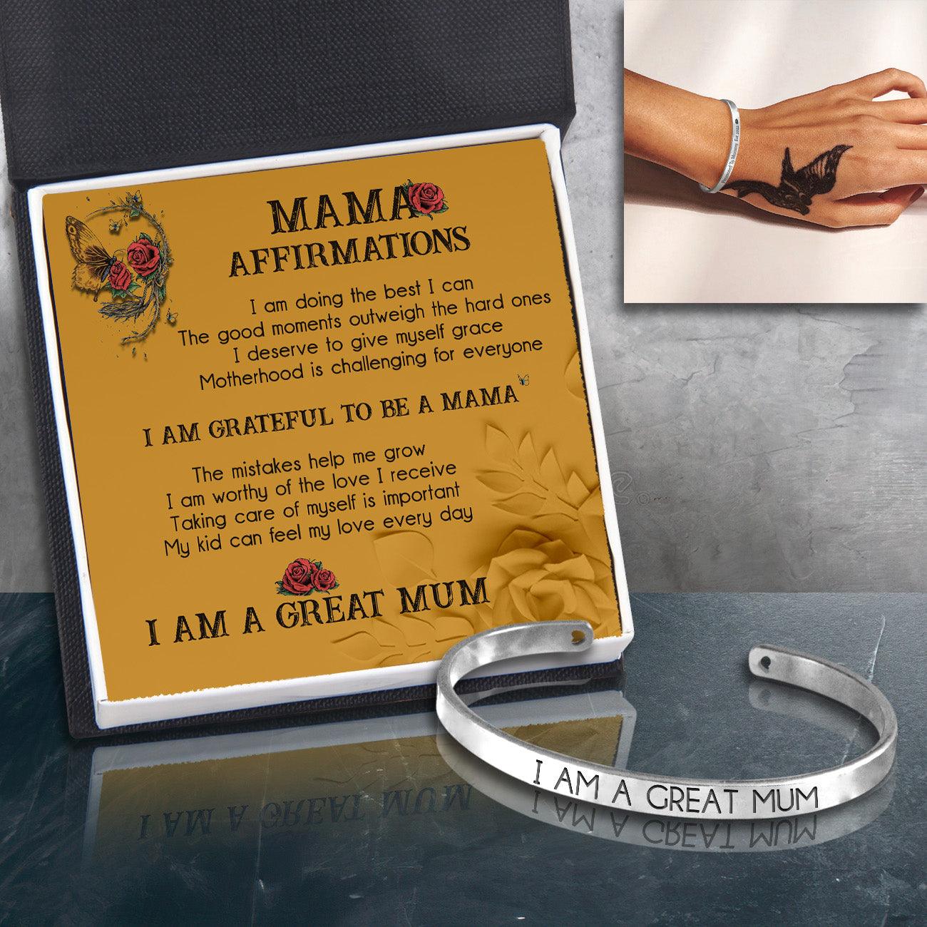Mum Bracelet - Skull - To My New Mum - I Am A Great Mum - Augbzf19007 - Gifts Holder