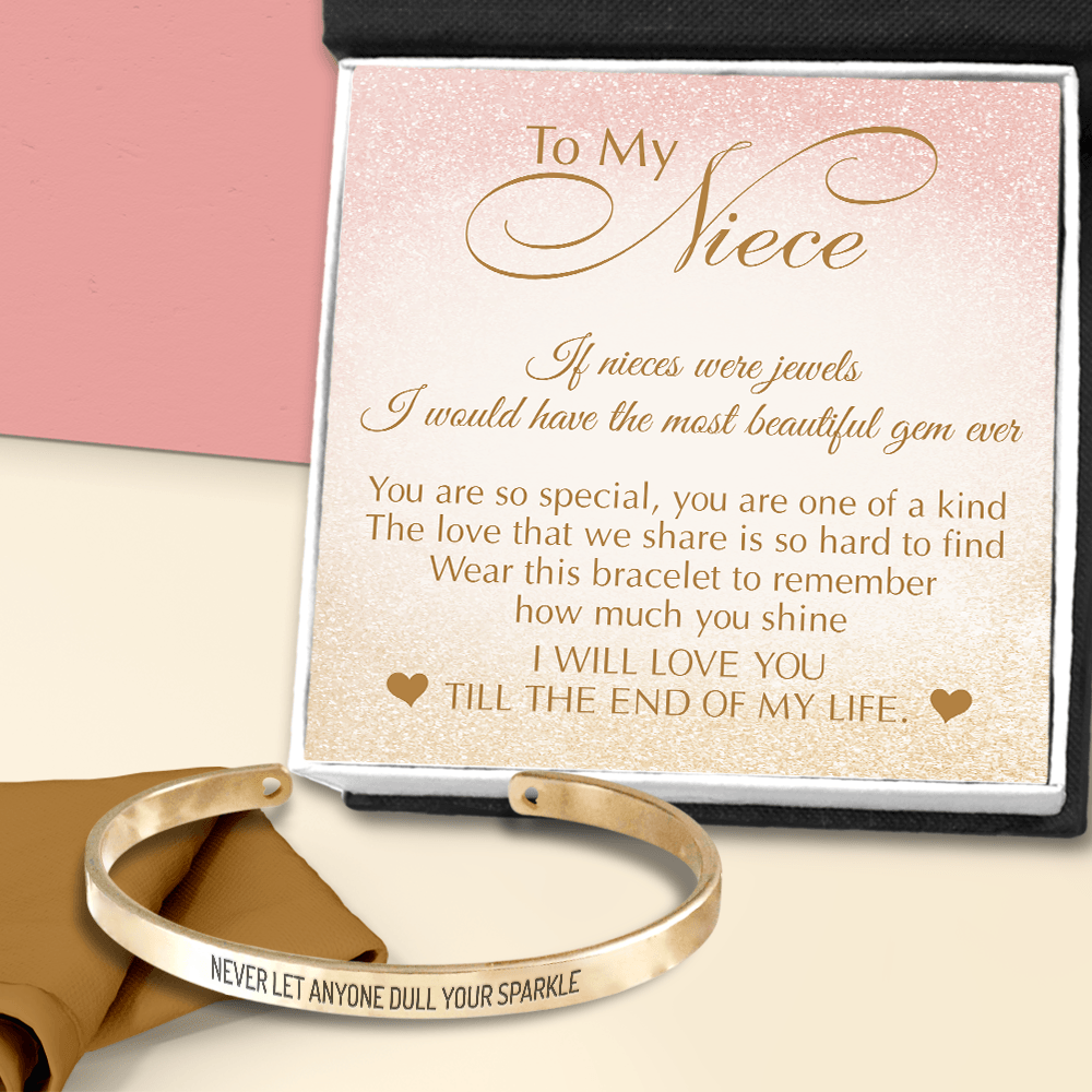 Niece Bracelet - Family - To My Niece - I Will Love You Til The End Of My Life - Augbzf28003 - Gifts Holder