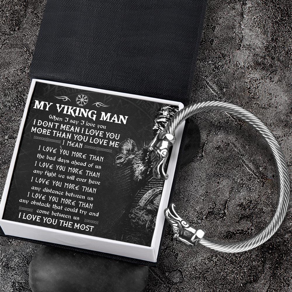 Norse Dragon Bracelet - Viking - My Viking Man - I Love You The Most - Augbzi26001 - Gifts Holder