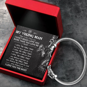 Norse Dragon Bracelet - Viking - My Viking Man - I Love You The Most - Augbzi26001 - Gifts Holder