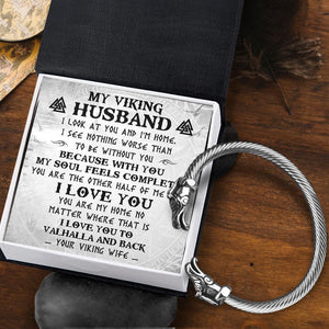 Norse Dragon Bracelet - Viking - To My Husband - You Are My Home - Augbzi14001 - Gifts Holder