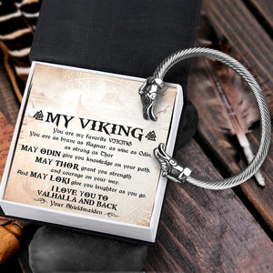 Norse Dragon Bracelet - Viking - To My Man - You Are My Favorite Viking - Augbzi26003 - Gifts Holder