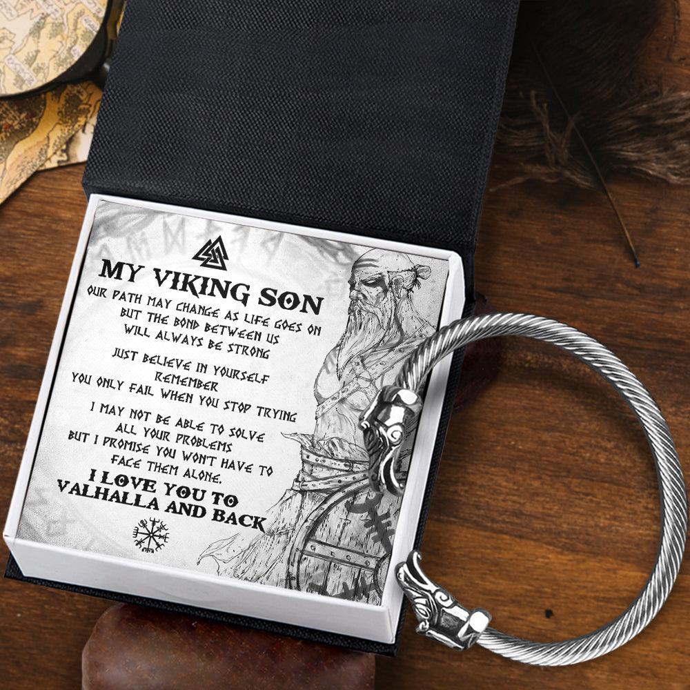 Norse Dragon Bracelet - Viking - To My Son - I Love You To Valhalla And Back - Augbzi16007 - Gifts Holder