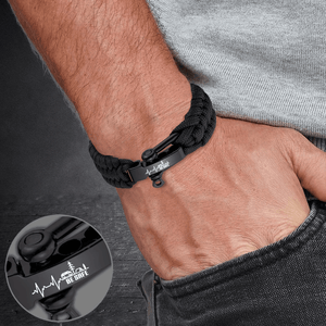 Paracord Rope Bracelet - Camping - To My Man - I Love You - Augbxa26008 - Gifts Holder