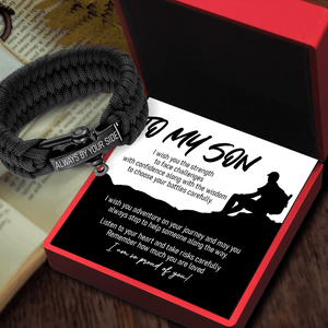 Paracord Rope Bracelet - Hiking - To My Son - I Am So Proud Of You! - Augbxa16003 - Gifts Holder