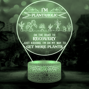 Personalised 3D Led Light - Garden - To Myself - I'm On My Way To Get More Plants - Auglca34003 - Gifts Holder