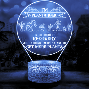 Personalised 3D Led Light - Garden - To Myself - I'm On My Way To Get More Plants - Auglca34003 - Gifts Holder