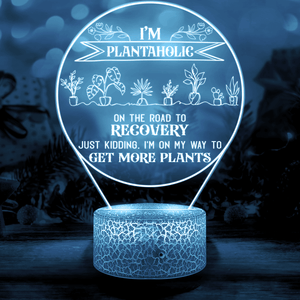 Personalised 3D Led Light - Garden - To Myself - I'm On My Way To Get More Plants - Auglca34003 - Gifts Holder