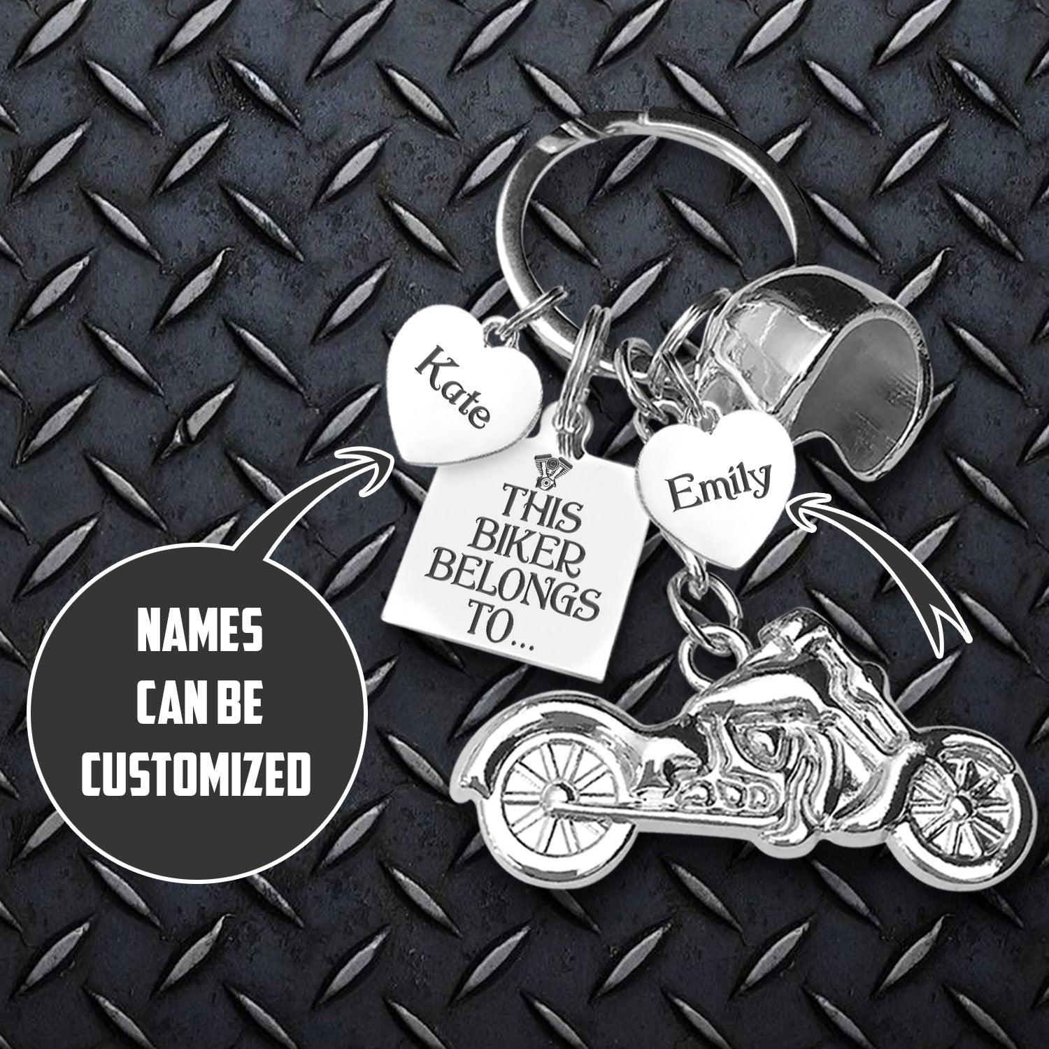 Personalised Classic Bike Keychain - Biker - To My Husband - I Love You - Augkt14006 - Gifts Holder