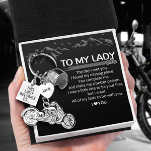 Personalised Classic Bike Keychain - Biker - To My Lady - I Love You - Augkt13003 - Gifts Holder