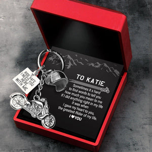 Personalised Classic Bike Keychain - To My Man - The Greatest Rider Of My Life - Augkt26001 - Gifts Holder