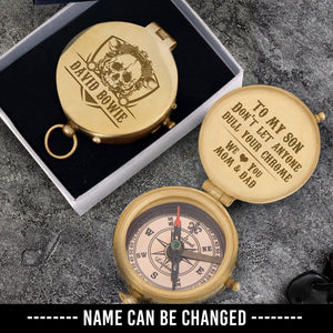 Personalised Engraved Compass - Biker - To My Son - Dull Your Chrome - Augpb16003 - Gifts Holder