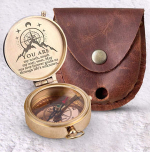 Engraved Compass - You Are My North, South, My East, West - Augpb26004
