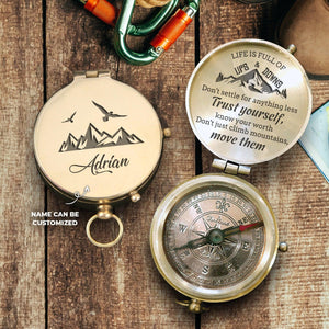 Personalised Engraved Compass - Travel - To My Son - To My Daughter - Augpb16001 - Gifts Holder