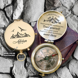 Personalised Engraved Compass - Travel - To My Son - To My Daughter - Augpb16001 - Gifts Holder